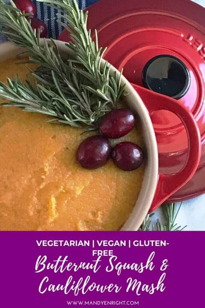 Butternut Squash & Cauliflower Mash | FOOD + MOVEMENT® | Mandy Enright MS RDN RYT