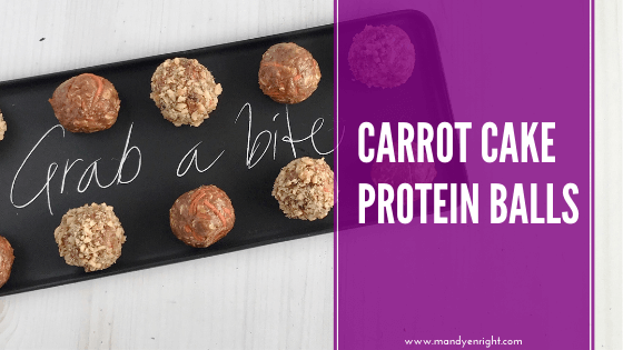Carrot Cake Protein Balls Header