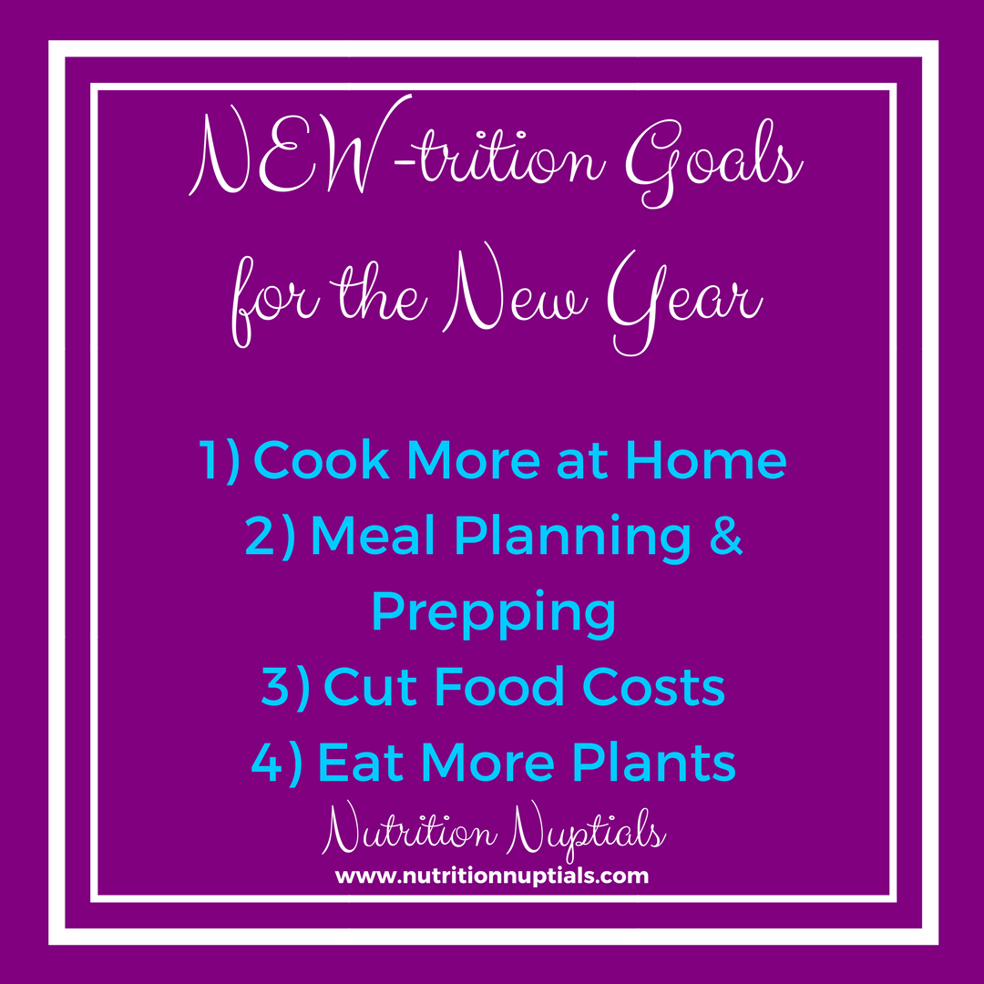 New-trition Goals | Nutrition Nuptials |Mandy Enright MS RDN RYT| New year Goals