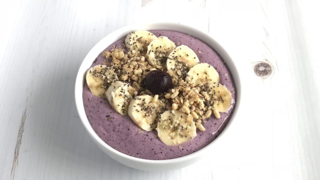 Cherry Vanilla Smoothie Bowl | Nutrition Nuptials | Mandy Enright MS RDN RYT