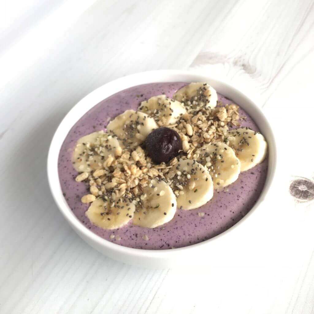 Cherry Vanilla Smoothie Bowl | Nutrition Nuptials | Mandy Enright MS RDN RYT
