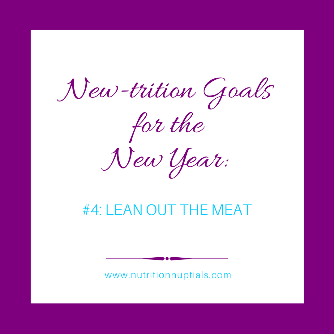 New-trition Goals | Nutrition Nuptials |Mandy Enright MS RDN RYT| New year Goals | plant based protein | lean out the meat