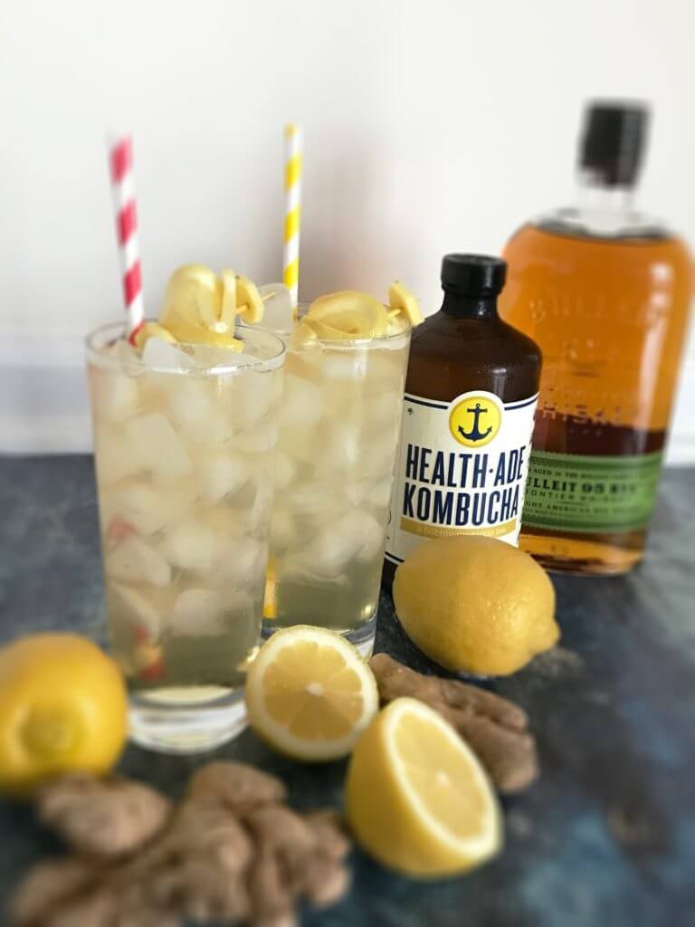 Kombullet Kocktail Recipe | Probiotic Cocktail | Kombucha Cocktail Recipe | Nutrition Nuptials | Mandy Enright MS RDN RYT