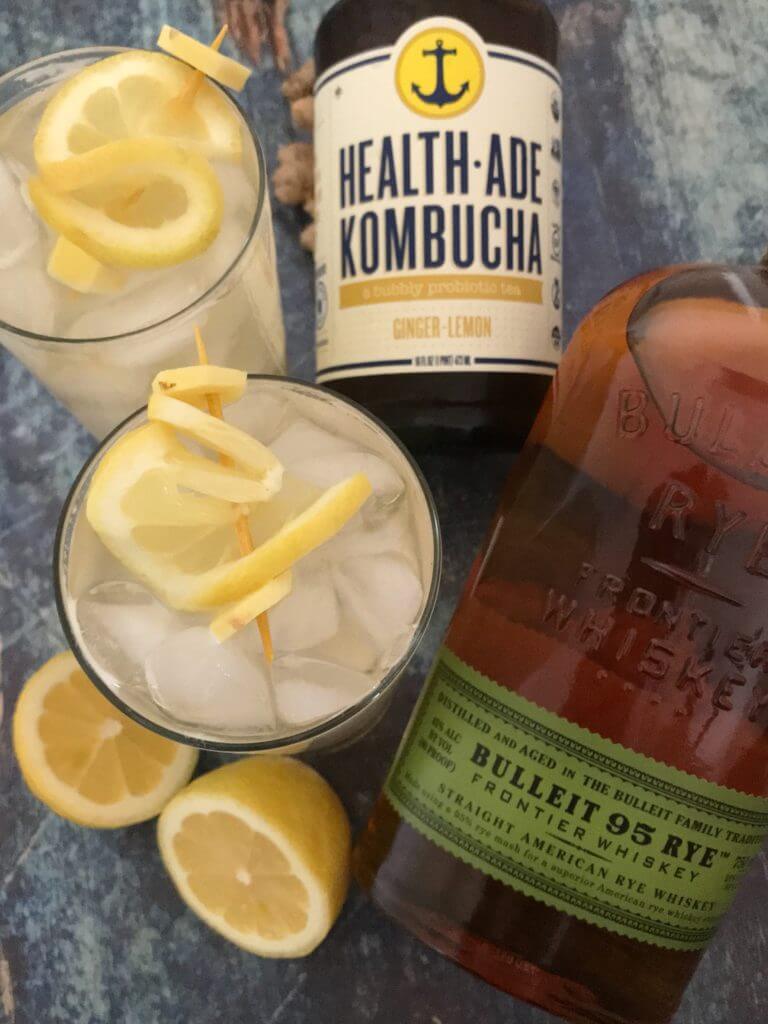 Kombullet Kocktail Recipe | Probiotic Cocktail | Kombucha Cocktail Recipe | Nutrition Nuptials | Mandy Enright MS RDN RYT