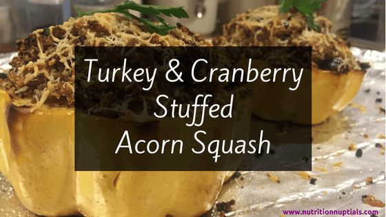 Turkey & Cranberry Stuffed Acorn Squash