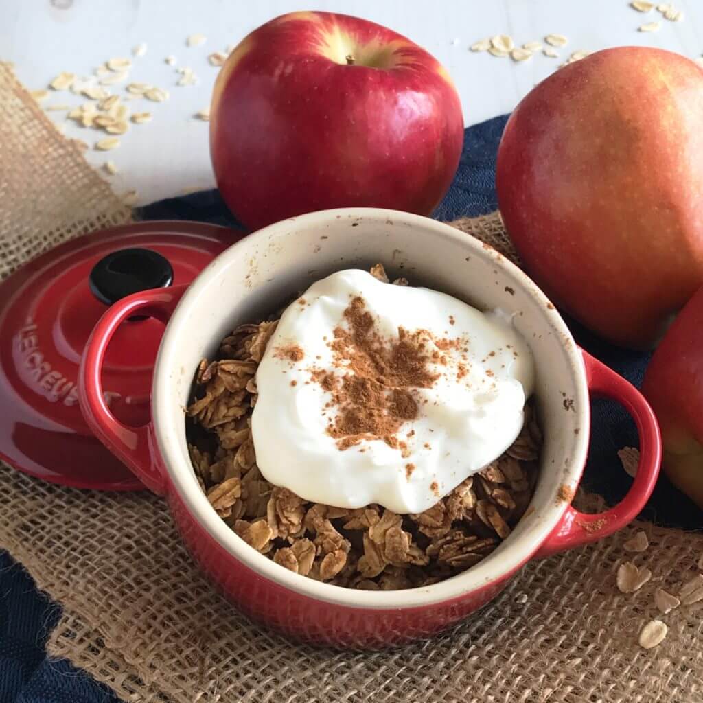Easy 5 Ingredient Apple Crisp | Nutrition Nuptials | Mandy Enright MS RDN RYT